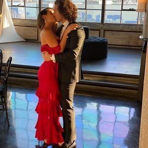 PrettyLittleThings Ruffle Gown